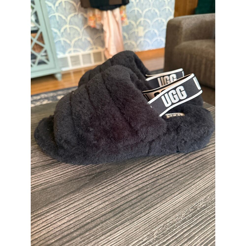 NWOT UGG Fluff Yeah Slide Black Sz. 11